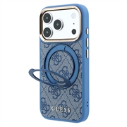 iPhone 18 Pro Guess 4G Ring Stand MagSafe-hoesje - Blauw