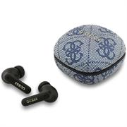 Guess 4G Script Logo ENC True Wireless hoofdtelefoon - Blauw
