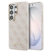 Samsung Galaxy S26 Ultra Guess 4G Script Metal Logo magnetische hoesje - roze