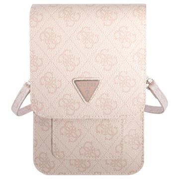 Guess 4G Triangle Logo Smartphone Schoudertas - Roze