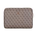 Guess 4G Laptophoes met driehoekig logo en rits - 14" - Bruin