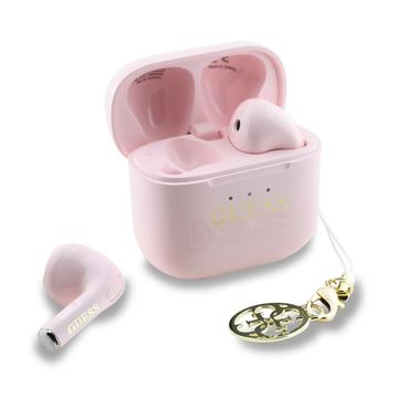 Guess Charm True Wireless oortelefoon met glanzend effect en klassieke logo-opdruk