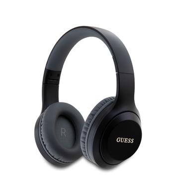 Guess Classic Metalen Logo Draadloze Hoofdtelefoon - Zwart