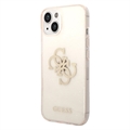 Guess Glitter 4G Big Logo iPhone 14 Plus Hybride Hoesje - Goud