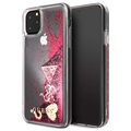 Guess Glitter Collection iPhone 11 Pro Max Cover - Framboos