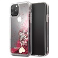 Guess Glitter Collection iPhone 11 Pro Cover - Framboos