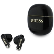 Guess Gold Line Glossy Classic Logo TWS draadloze oortjes - Zwart
