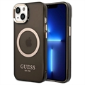 Guess Gold Outline MagSafe iPhone 14 Hybride Hoesje