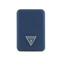 Guess Grained Triangle Logo MagSafe Compatibel Powerbank 5000mAh - Blauw