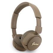 Guess Metalen Logo Script Bluetooth 5.3 On-Ear koptelefoon - Bruin