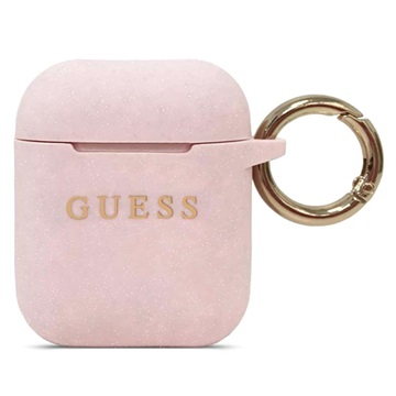 Guess AirPods / AirPods 2 Siliconen Cover - Roze