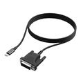 HC-65 USB-C naar DVI-kabel / videoadapter 1.9m - zwart