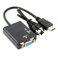 HDMI / VGA Adapter met 3.5mm AUX Kabel