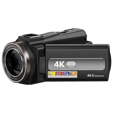 HDV-254KM 4K digitale videocamera met 16X zoom, WiFi - Zwart