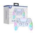 HS-PS5230 Draadloze RGB-gamecontroller met 6-assige gyroscoop voor PlayStation 5/pc - Wit