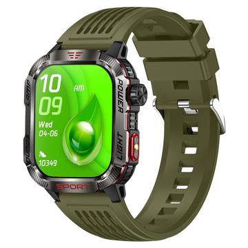 HT29 Smartwatch met kompas, hoogtedetectie en Deense taal - Groen
