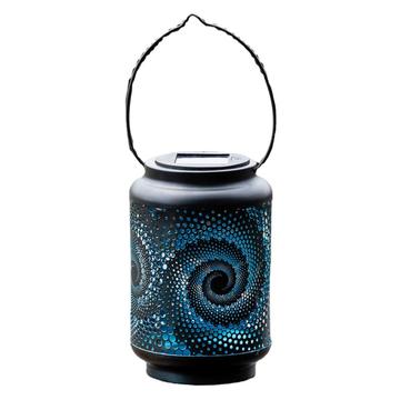 HY1225 3D Slak Zonnelantaarn - IP44 Waterdicht Hangende Tuinlamp - Zwart