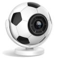 HY300F draagbare projector in voetbalvorm - WiFi 6, Android 14 - Wit / Zwart