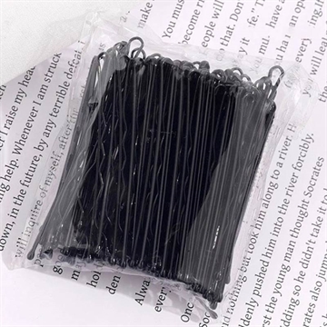 Haarklemspeldjes voor dames - 100 stuks - Zwart