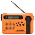 HanRongDa HRD-900 Campingradio met Zaklamp en SOS-alarm - Oranje