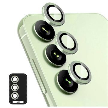 Samsung Galaxy A35 Hat Prince Camera Lens Glazen Protector - Groen