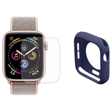 Hat Prince Apple Watch Series SE/6/5/4 Full Bescherming Set - 40mm - Donkerblauw