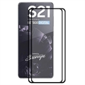 Samsung Galaxy S21 5G Hat Prince Full Size Glazen Screenprotector - 2 st. - Zwarte Rand