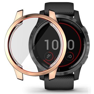 Hat Prince Garmin Venu 2S TPU Hoesje met Schermbeschermer - 40mm - Goud