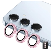 Samsung Galaxy S26 Hat Prince Glitter Camera Lens Beschermer - Roze