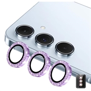 Samsung Galaxy S26 Hat Prince Glitter Camera Lens Beschermer - Paars