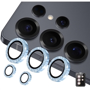 Samsung Galaxy S26 Ultra Hat Prince Glitter Camera Lens Beschermer - Blauw