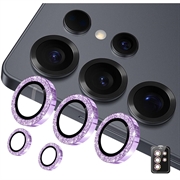 Samsung Galaxy S26 Ultra Hat Prince Glitter Camera Lens Beschermer - Paars