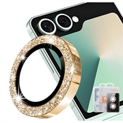 Samsung Galaxy Z Flip8 Hat Prince Glitter Camera Lens Beschermer - Goud