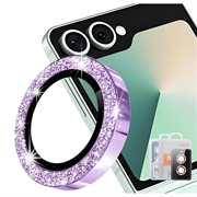 Samsung Galaxy Z Flip8 Hat Prince Glitter Camera Lens Beschermer - Paars