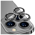 Hat Prince Glitter iPhone 14 Pro/14 Pro Max Camera Lens Protector - Zwart