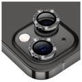 Hat Prince Glitter iPhone 14/14 Plus Camera Lens Protector - Zwart