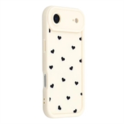 iPhone Air Hartpatroon Schokbestendig TPU Hoesje met Opstaande Randen - Wit