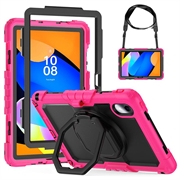 Lenovo Tab M11/Idea Tab Heavy Duty 360 Cover met Polsbandje - Hot Pink