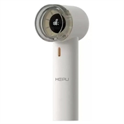 Hepu Basic draagbare hogesnelheidsventilator met digitaal display - wit