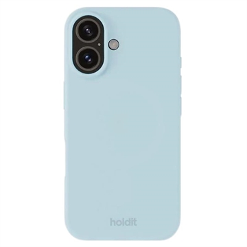 iPhone 16 Holdit Silicone Hoesje - Mineraalblauw