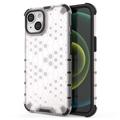 Honeycomb Armored iPhone 14 Plus Hybrid Case - Doorzichtig