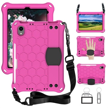 Honeycomb Series EVA iPad Mini 2021/2024 Hoesje - Hot Pink
