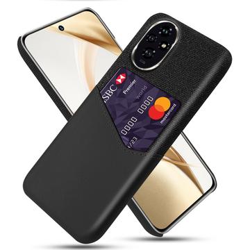 Honor 200 KSQ Hoesje met Kaartenzak - Zwart