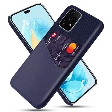 Honor 200 Lite KSQ Hoesje met Kaartenzak - Blauw
