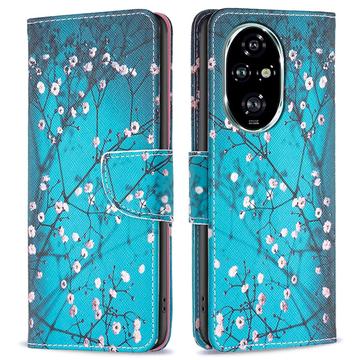 Honor 200 Pro Wonder Series Portemonnee Hoesje - Wit Bloemen