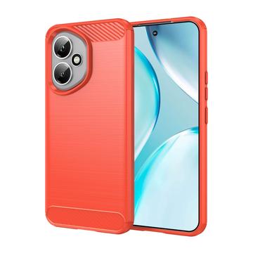Honor 400 Geborsteld TPU Hoesje - Koolstofvezel