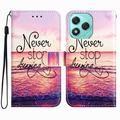Honor 400 Lite Wonder Series Portemonnee Hoesje - Stop nooit met dromen