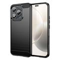 Honor 400 Lite Geborsteld TPU Hoesje - Koolstofvezel