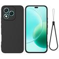 Honor 400 Lite Vloeibare siliconen hoesje met polsbandje