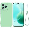 Honor 400 Lite Vloeibare siliconen hoesje met polsbandje